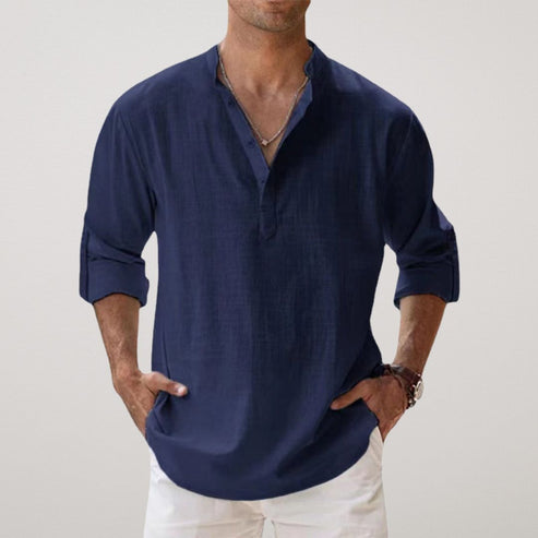 Linen Long Sleeve Shirt for Men