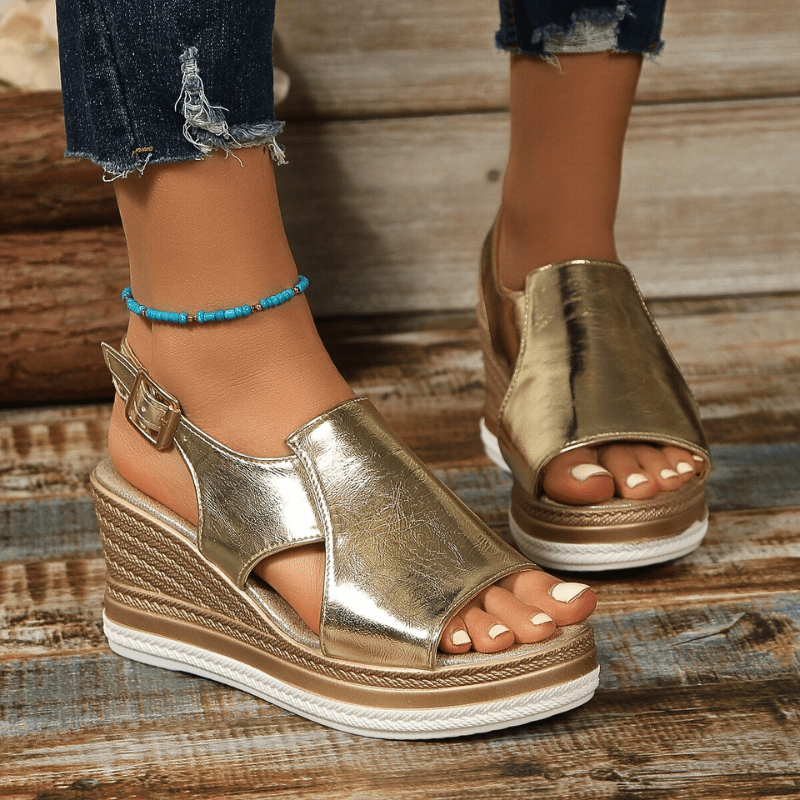 Slingback Platform Wedge Sandals for Women