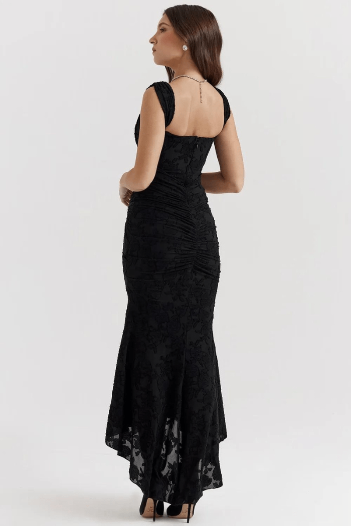 Lace Corset Wedding Guest Midi Dress for Women
