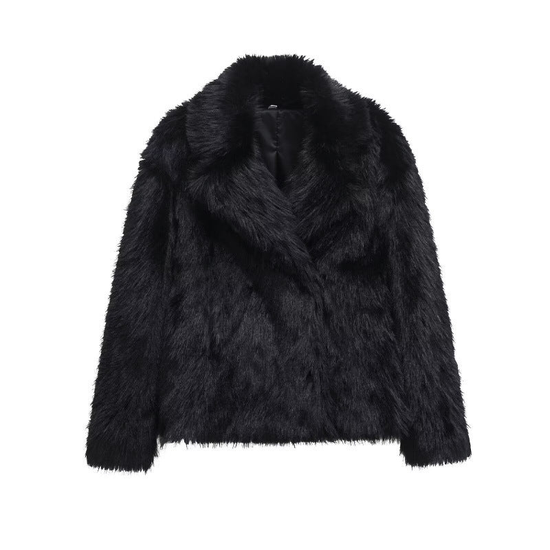 Elegant Faux Fur Winter Coat for Women