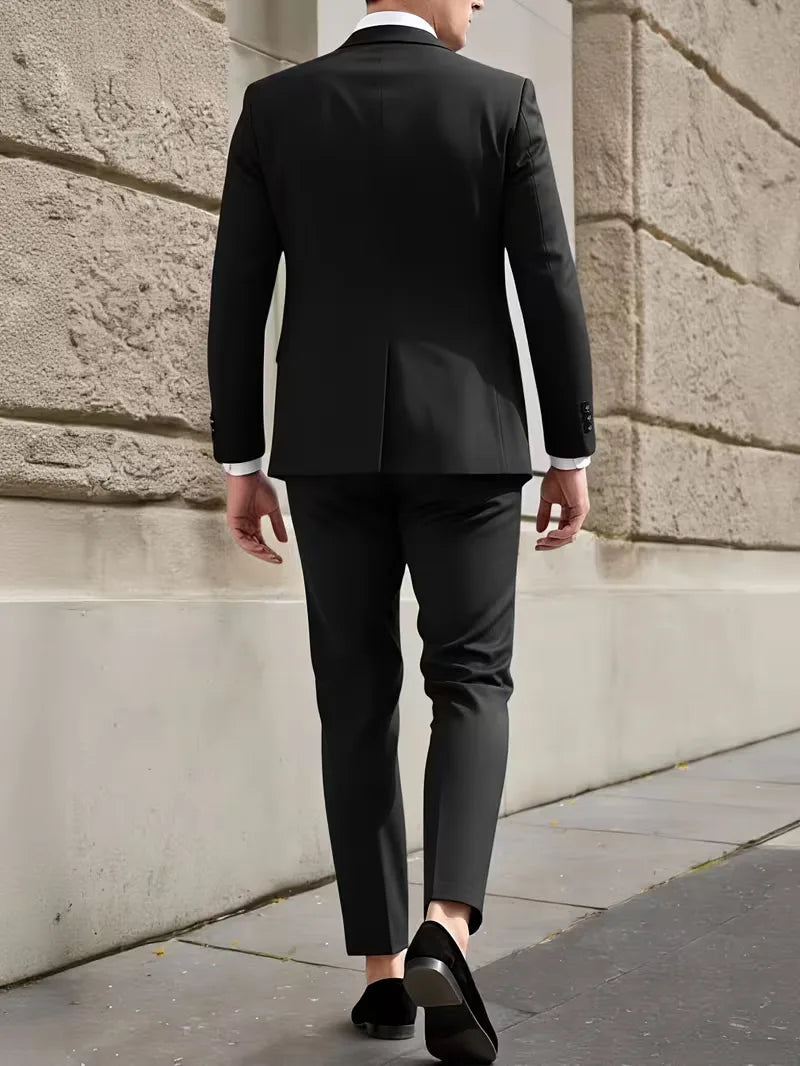 Slim Fit Suit Set for Men