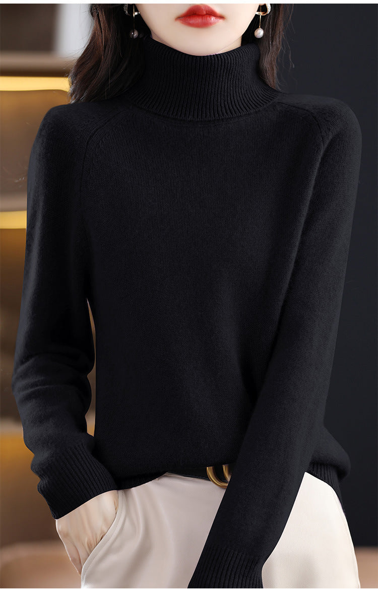 Knit Roll Neck Long Sleeve Jumper for Women