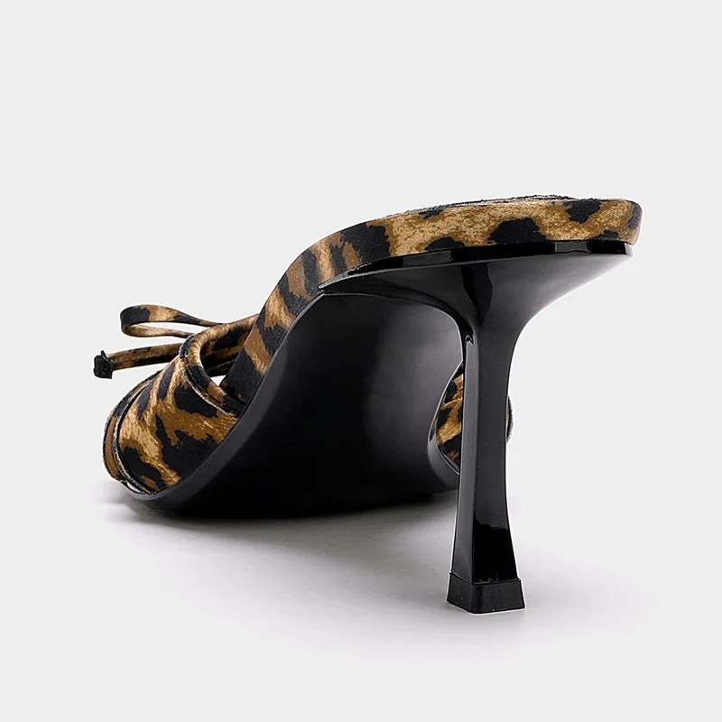 Open Toe Kitten Heels Mule Sandals for Women