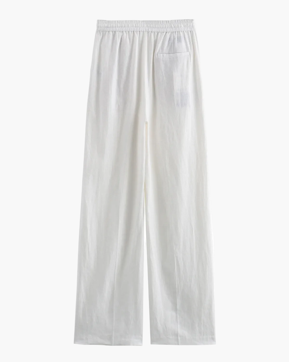 High Waist Linen Straight Pants for Women