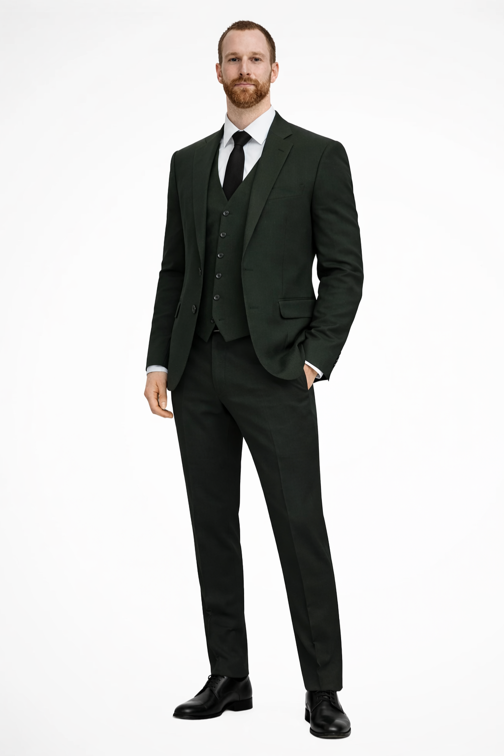 Linen Three Piece Suit Set for Men