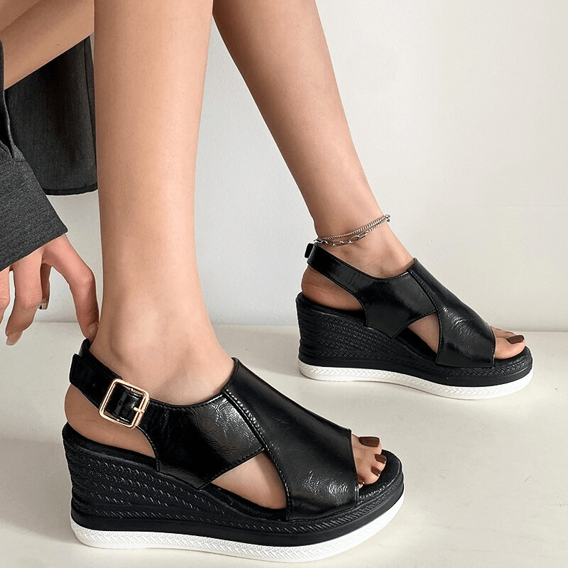 Slingback Platform Wedge Sandals for Women