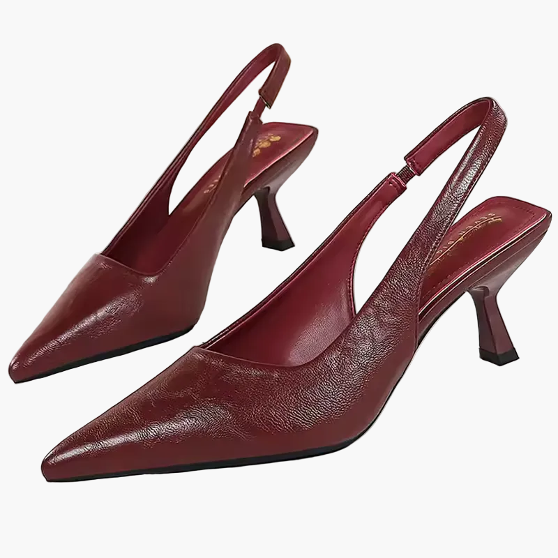 Pointed Toe Kitten Heels Slingback for Women