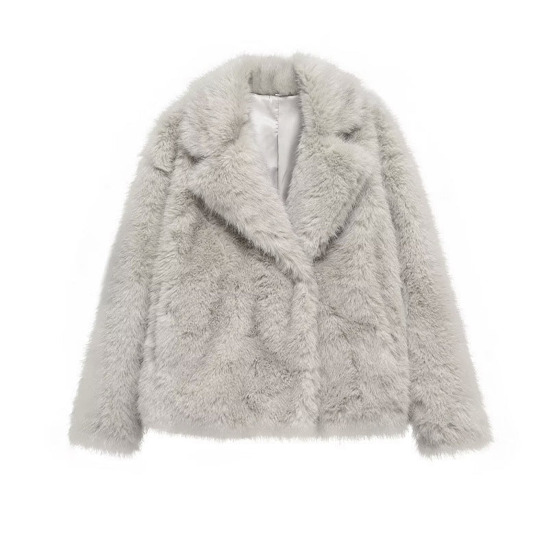Elegant Faux Fur Winter Coat for Women