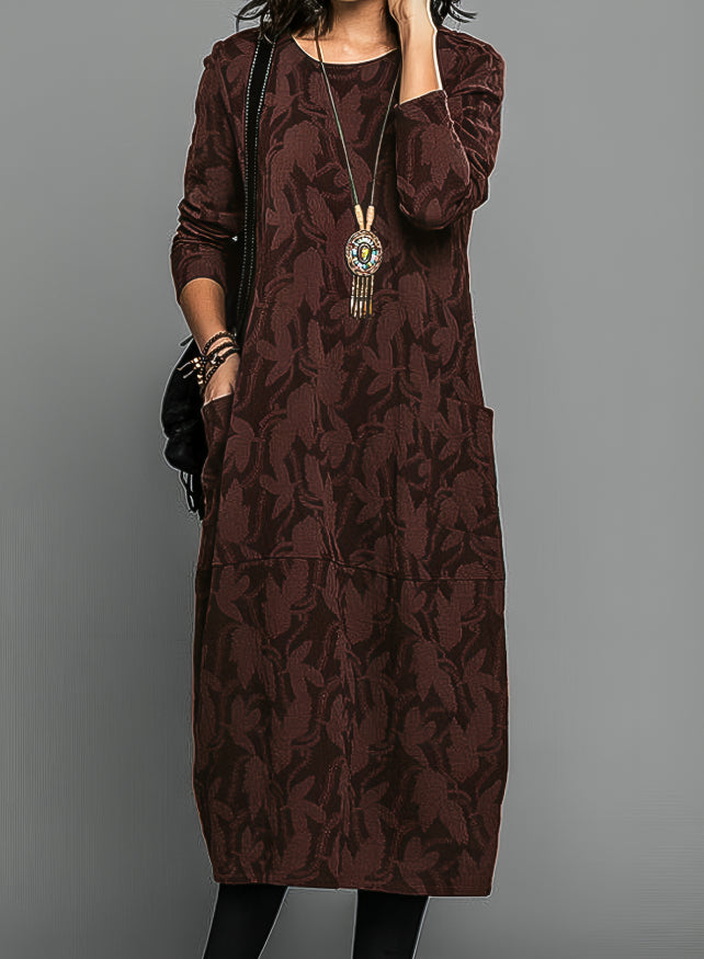 Wedding Guest Jacquard Midi Dress for Women