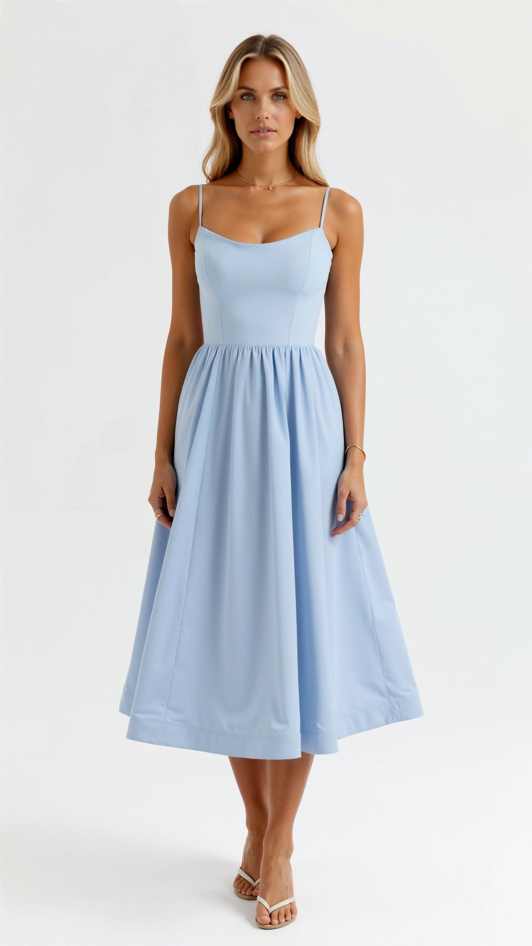 Camisole Wedding Guest Midi Dress for Women