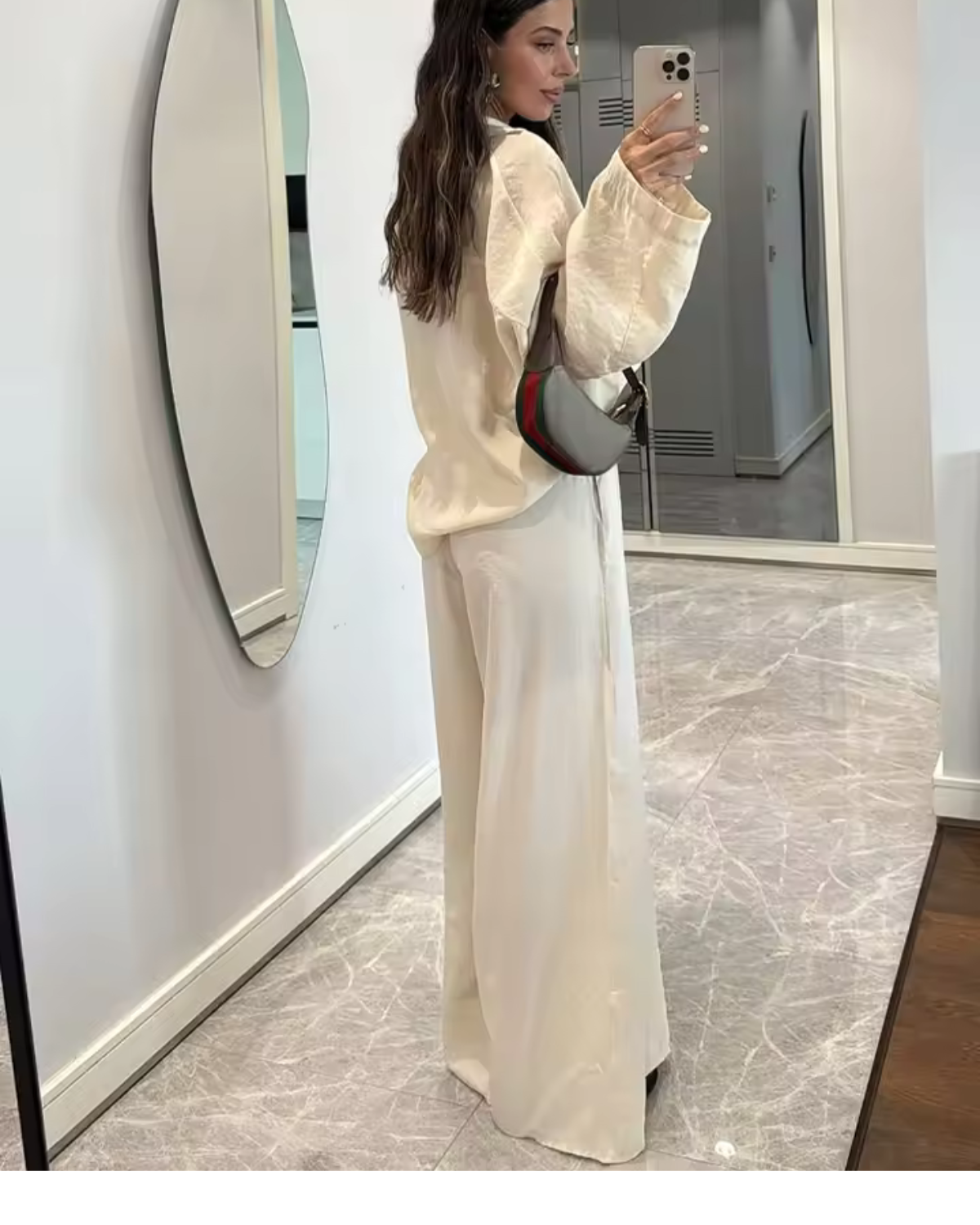 Wide Leg Linen Pants with Elasticated Waist for Women