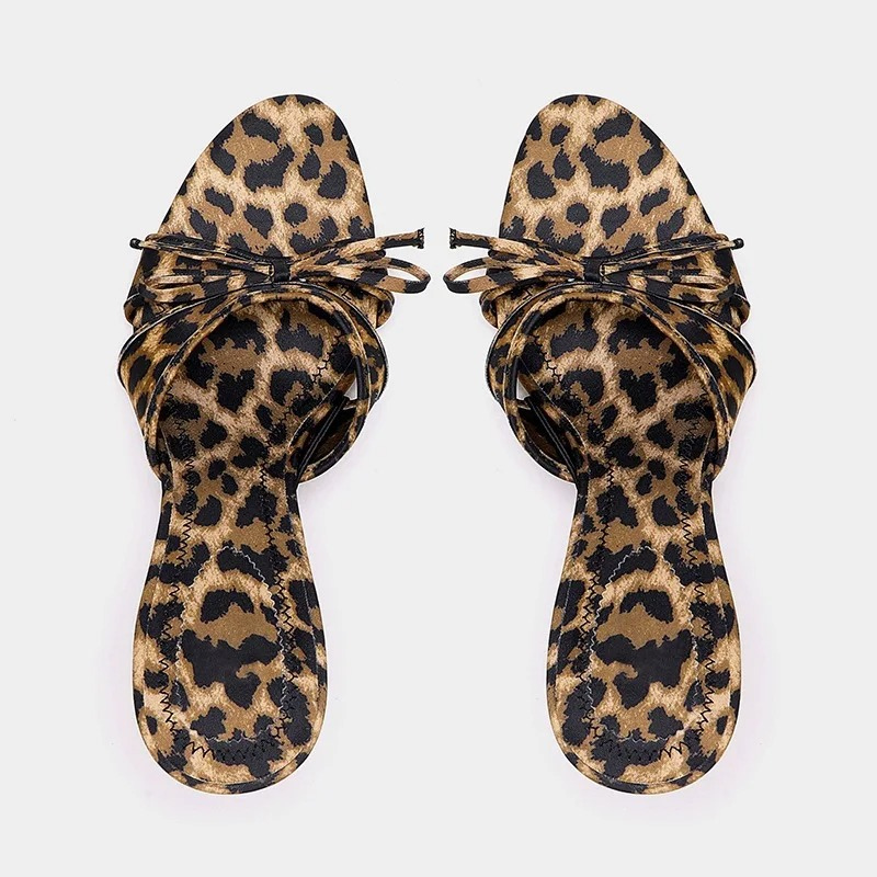 Open Toe Kitten Heels Mule Sandals for Women