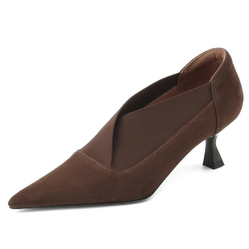 Pointed Toe Kitten Heels Ankle Boots for Women