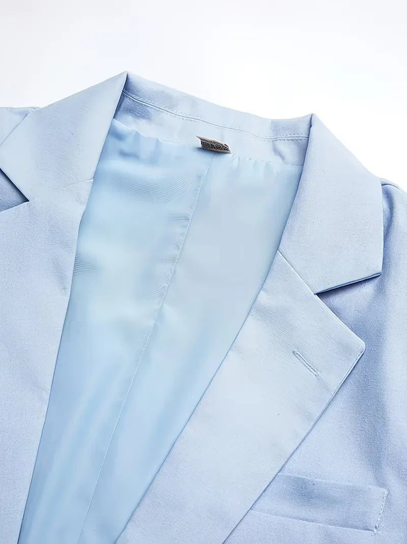 Slim Fit Notched Lapel Suit Set for Men
