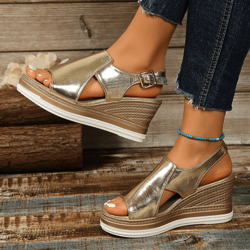 Slingback Platform Wedge Sandals for Women