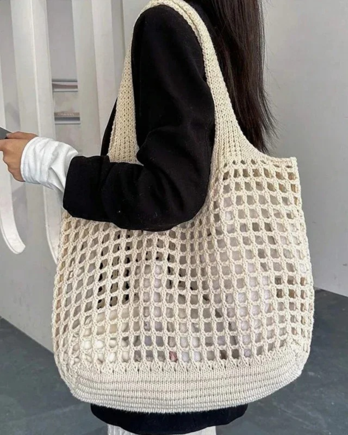 Everyday Crochet Tote Bag for Women