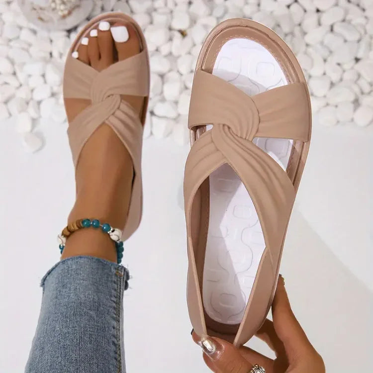 Open Toe Crossover Sandals for Women