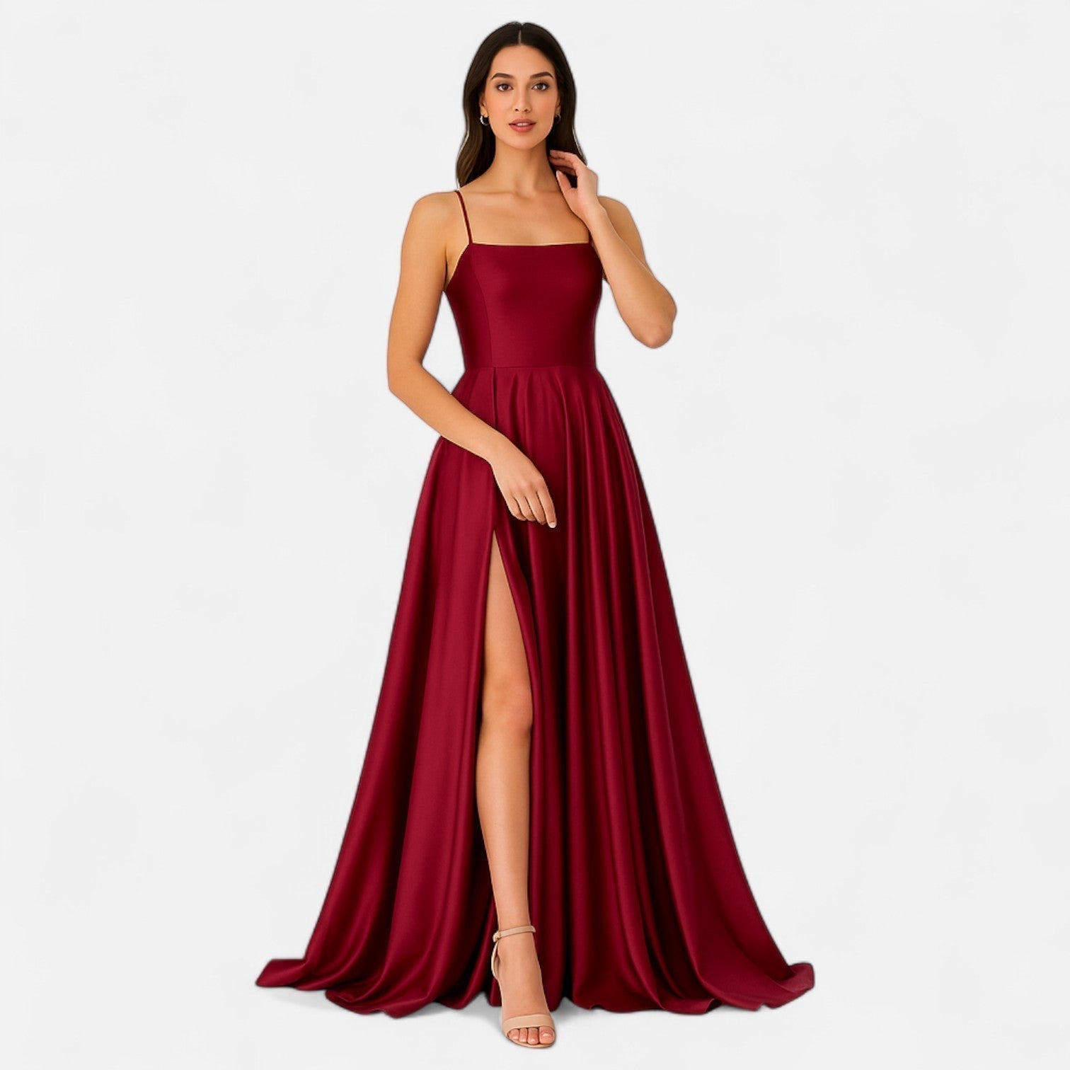 Slit Maxi Dress Wedding Guest for Women