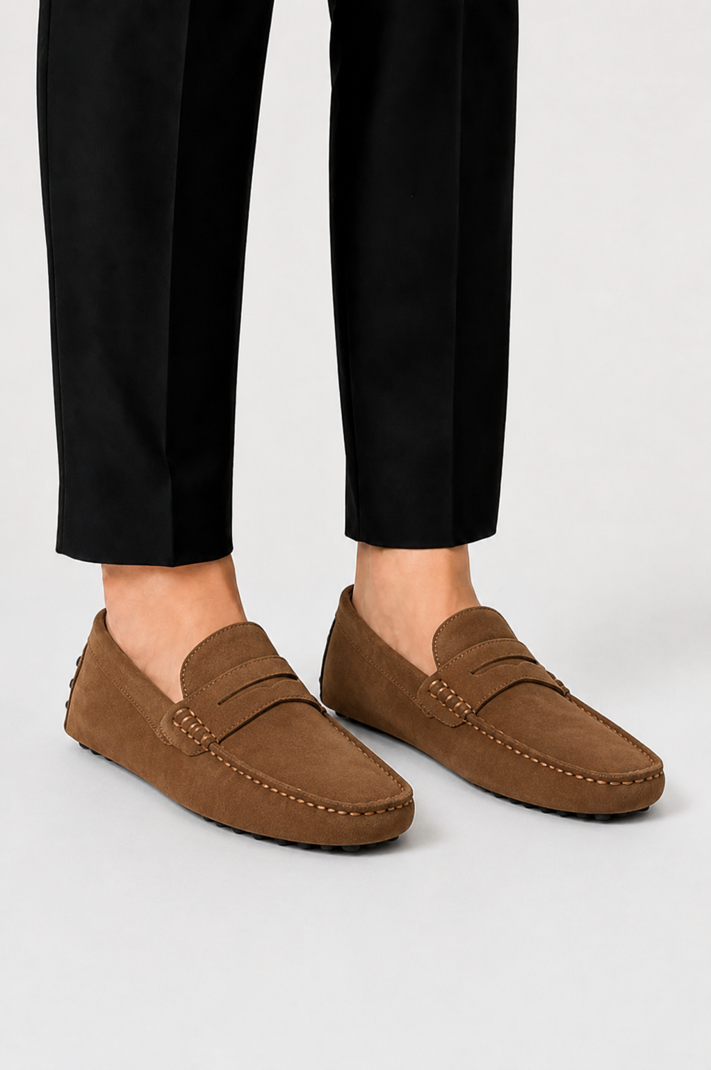 Suède Penny Loafers for Men