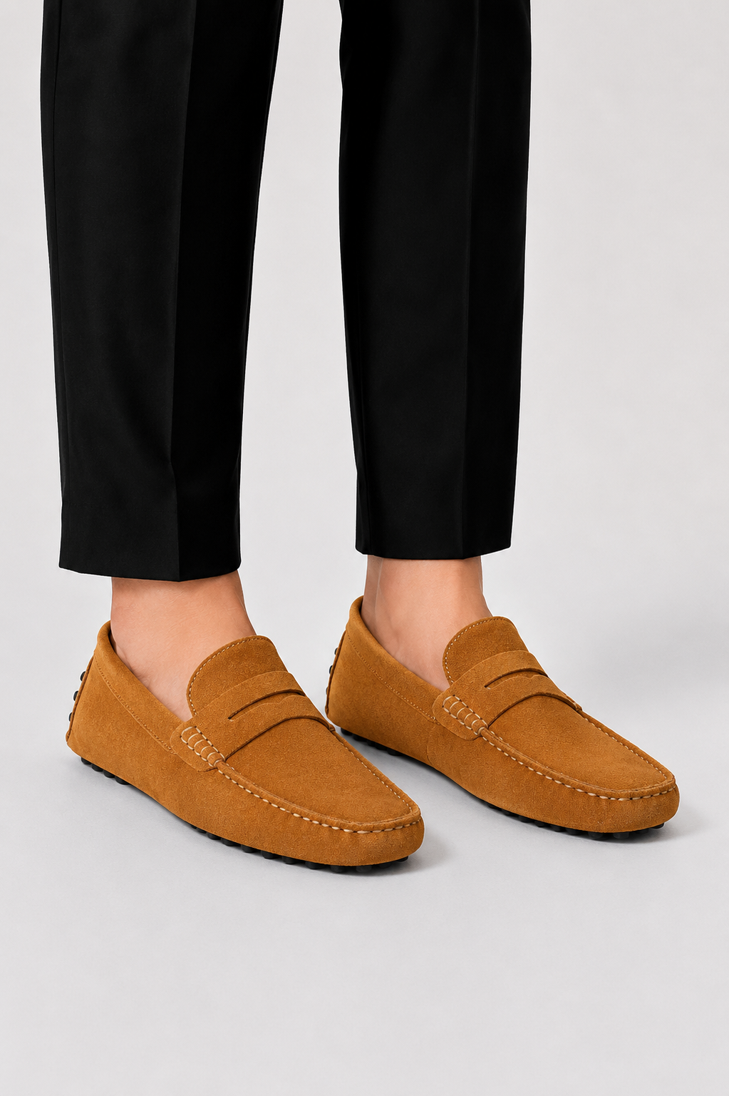 Suède Penny Loafers for Men