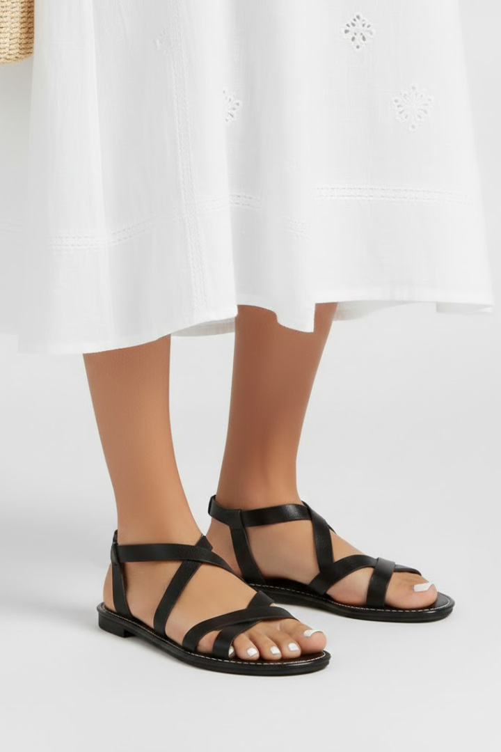 Criss-Cross Flat Sandals for Women