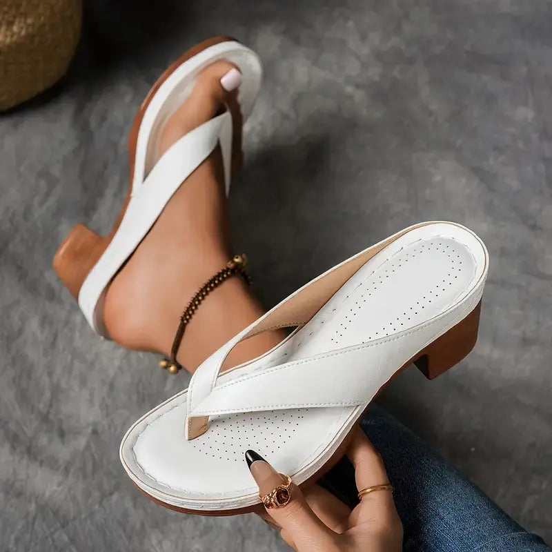 Block Heel Platform Summer Sandals for Women
