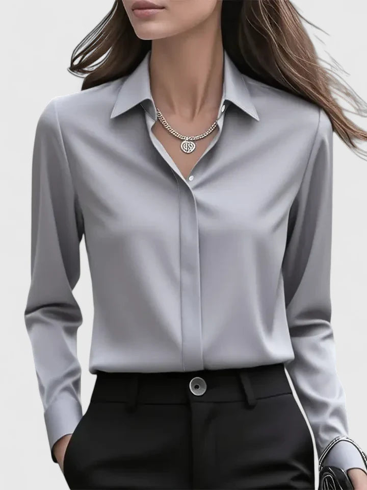 Button-Down Collared Shirt for Women