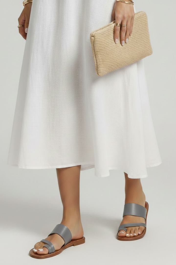 Slip On Sandals with Toe Loop for Women