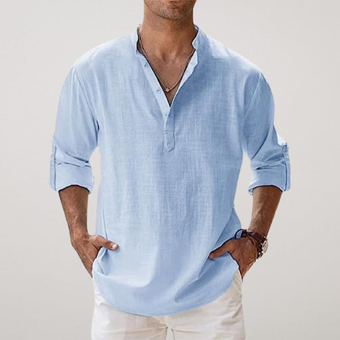 Linen Long Sleeve Shirt for Men