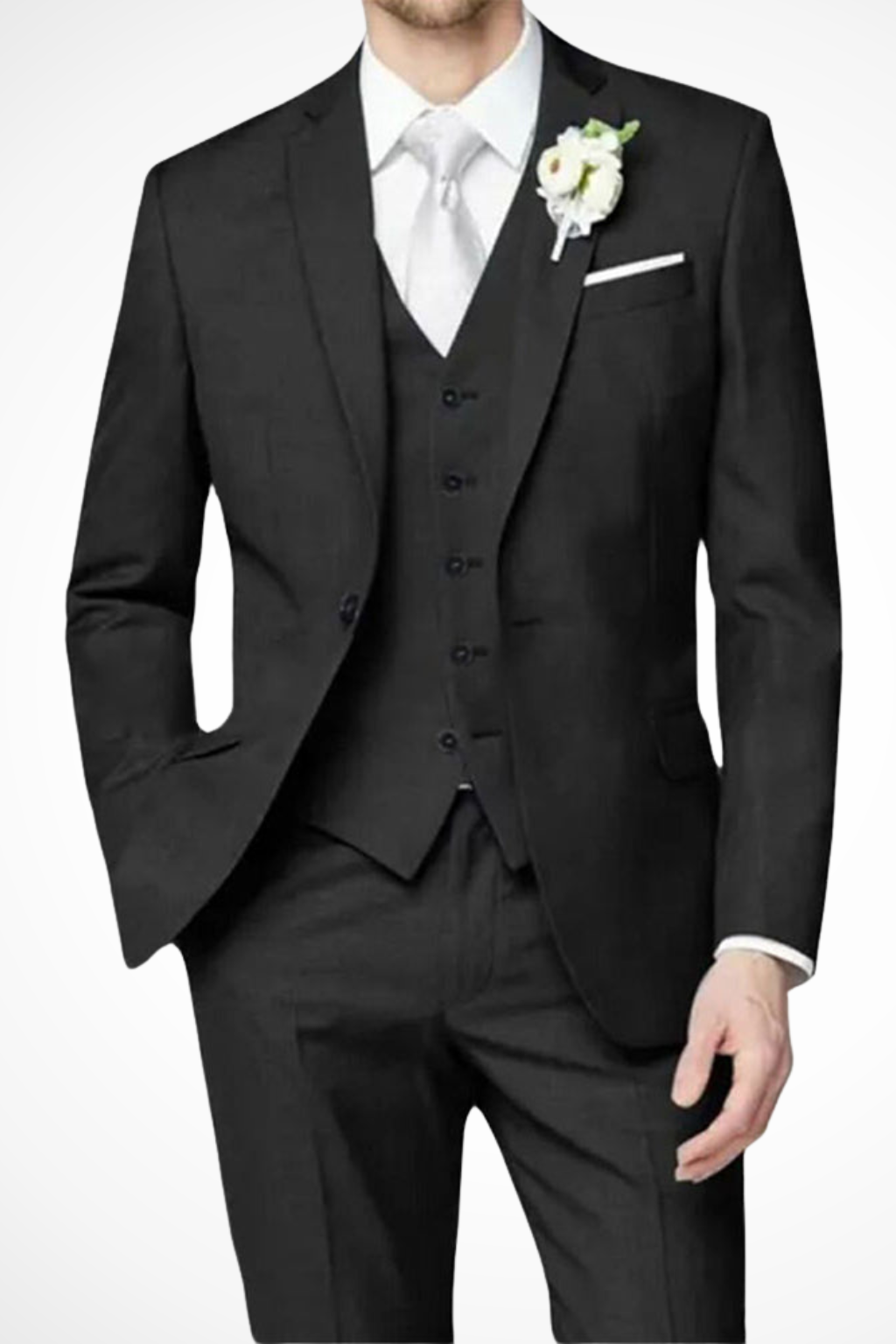 Three Piece Notch Lapel Suit Set for Men