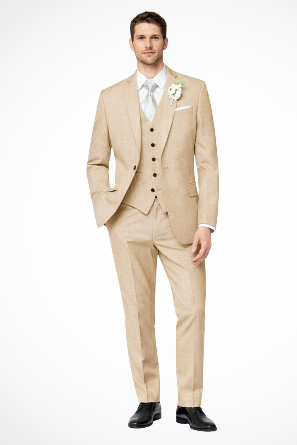 Three Piece Notch Lapel Suit Set for Men