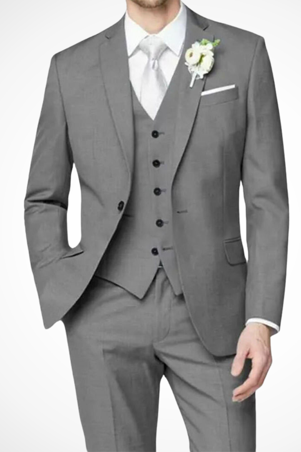 Three Piece Notch Lapel Suit Set for Men