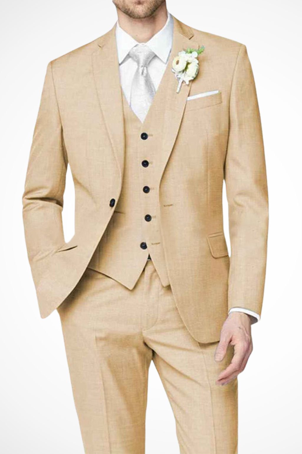 Three Piece Notch Lapel Suit Set for Men