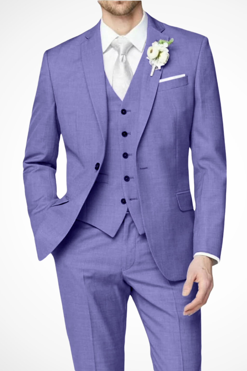 Three Piece Notch Lapel Suit Set for Men