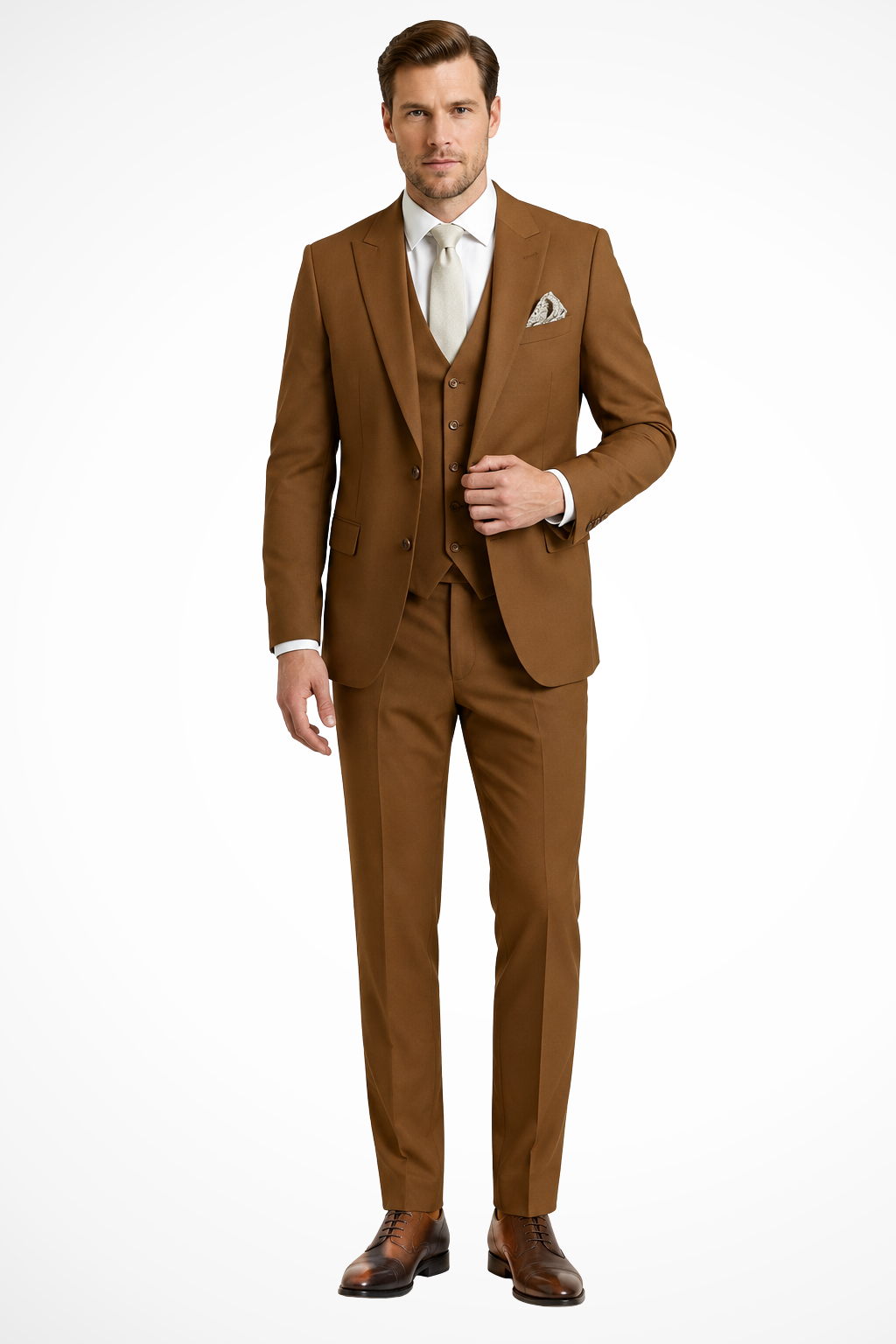 Slim Fit Three Piece Suit for Men