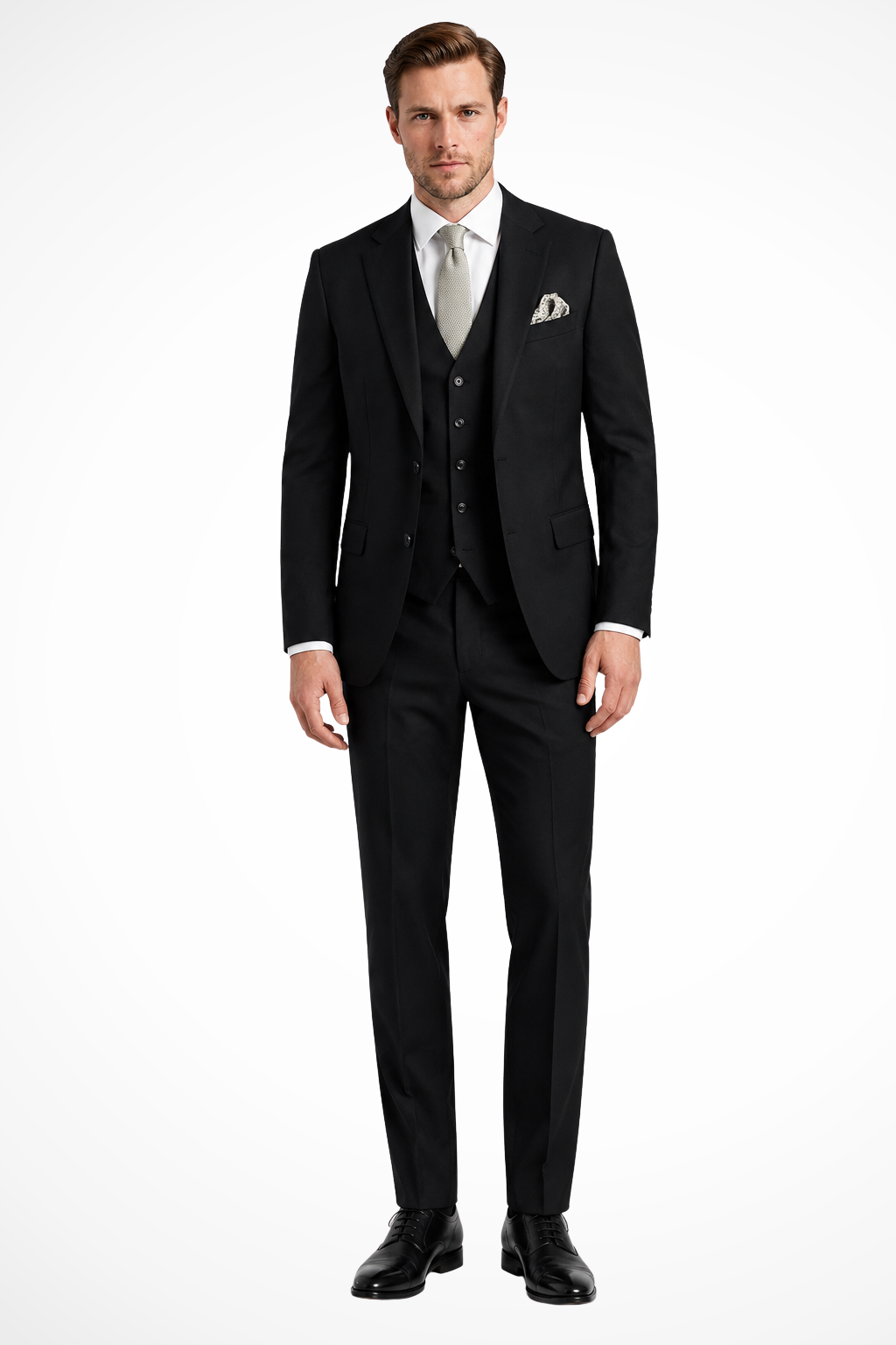 Slim Fit Three Piece Suit for Men