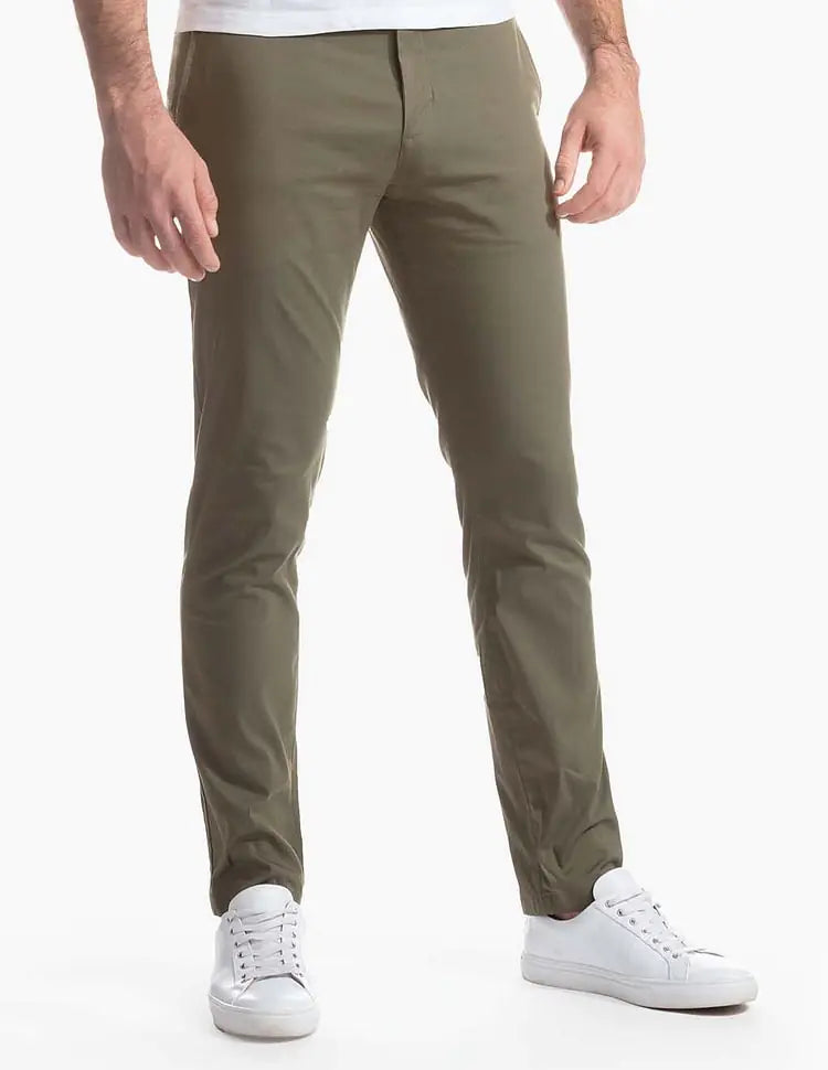 Slim Fit Stretch Chinos for Men