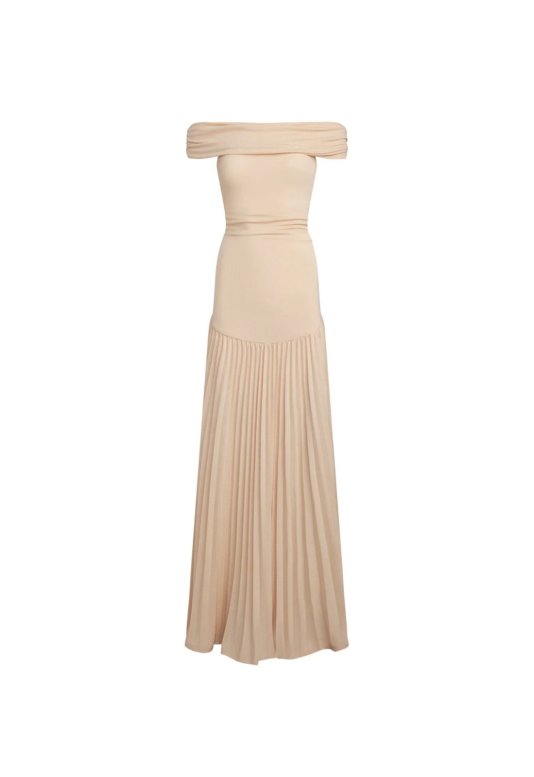 Off-Shoulder Pleated Maxi Dress Wedding Guest for Women