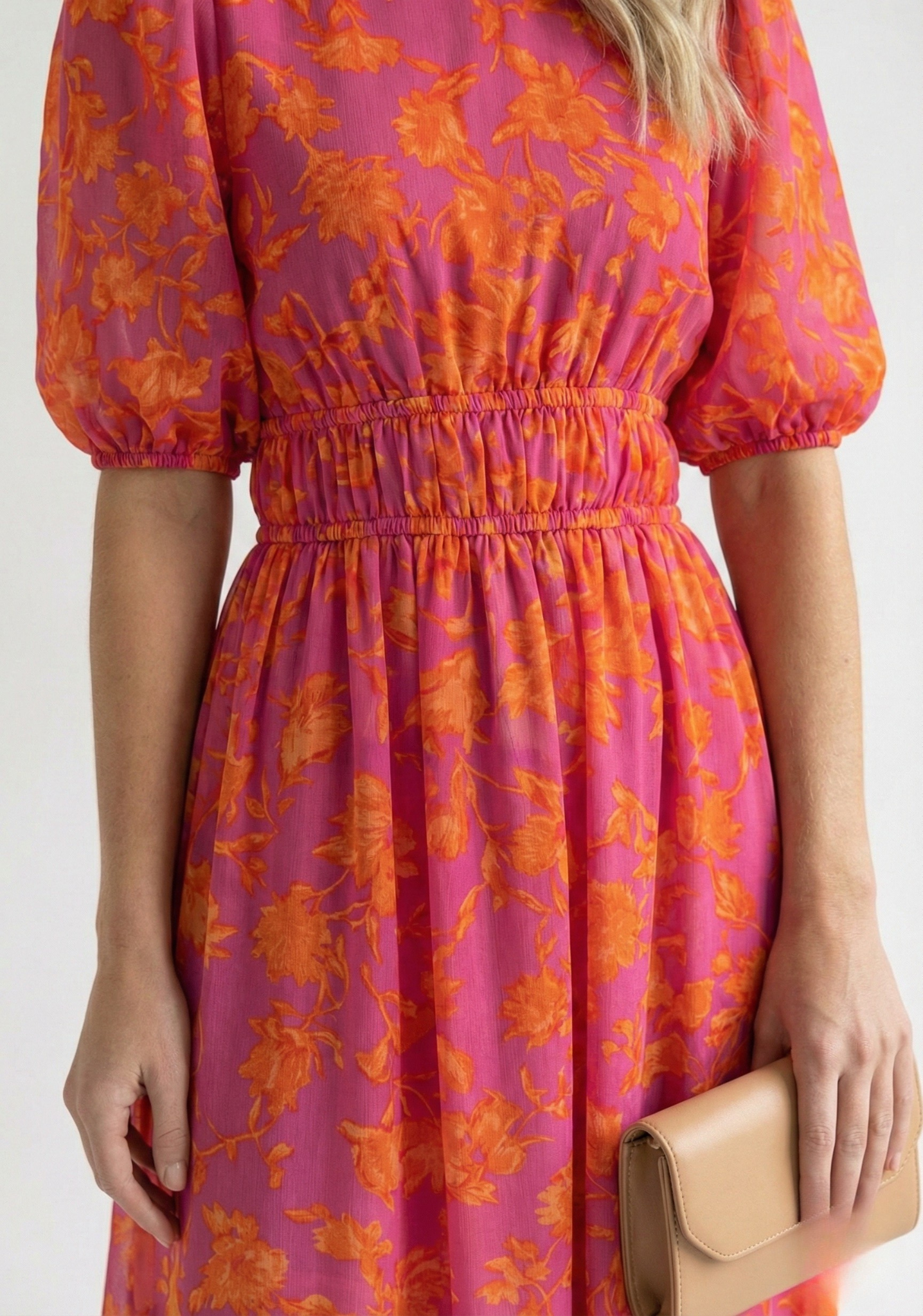 Floral Chiffon Maxi Dress for Women