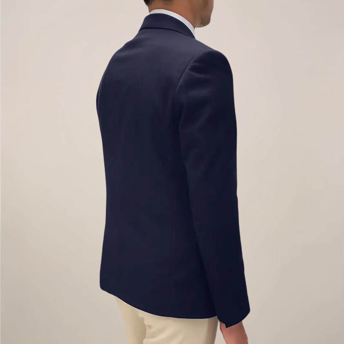 Single Breasted Blazer with Gold Buttons for Men