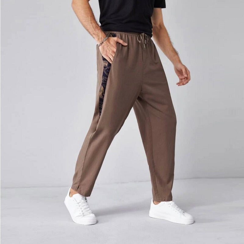 Linen Trousers Straight Leg for Men