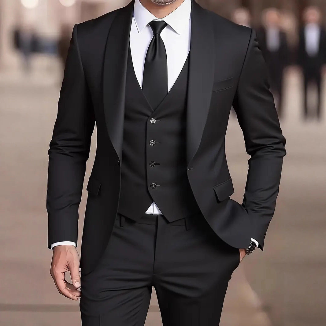 Three-Piece Tuxedo Suit for Men