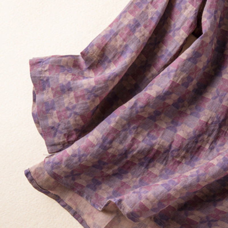 Summer Print Relaxed Blouse for Women