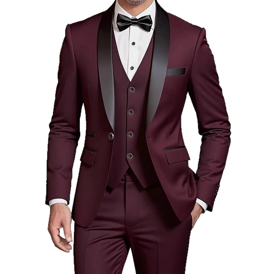 Three-Piece Tuxedo Suit for Men
