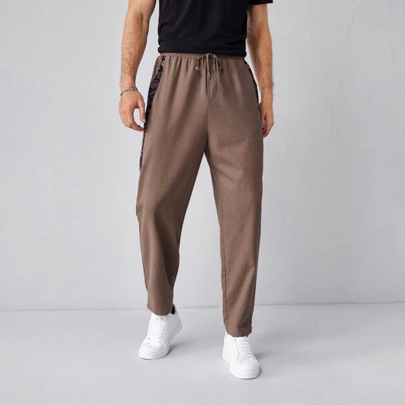 Linen Trousers Straight Leg for Men