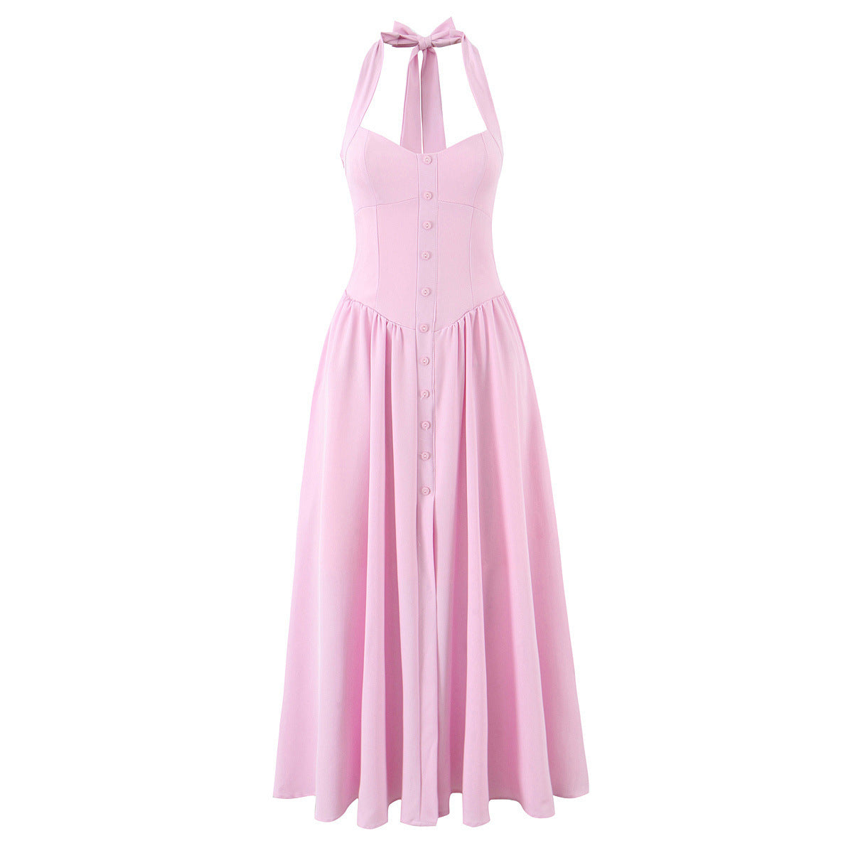 Halter Neck Maxi Dress for Women