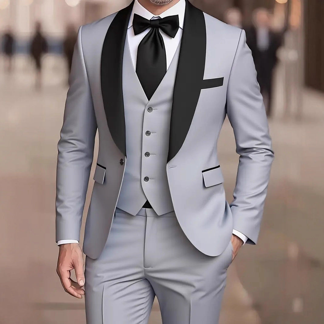 Three-Piece Tuxedo Suit for Men