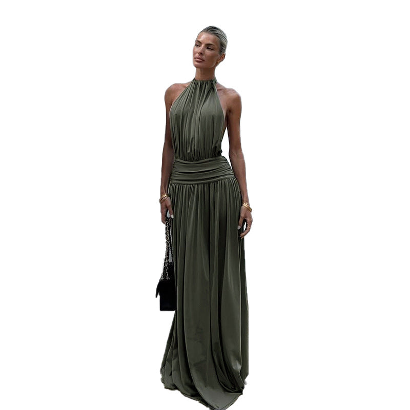 Halter Neck Maxi Dress for Women