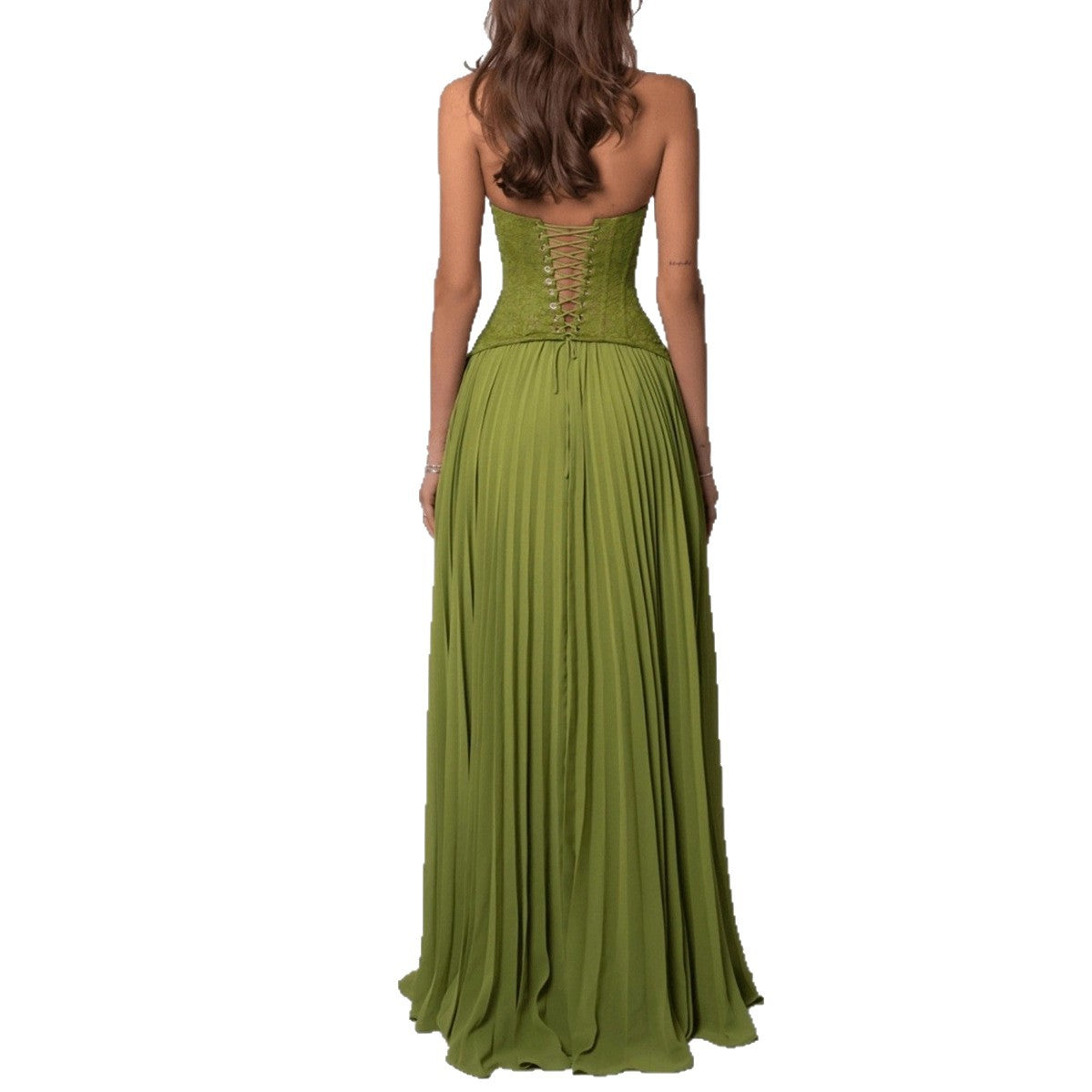 Halterneck Wedding Guest Pleated Maxi Dress for Women