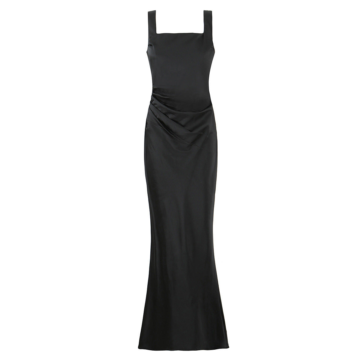 Slim Fit Satin Maxi Dress for Women
